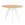 Mesa RENNA fija con tapa de madera de roble y patas de madera blanca - Medidas 120 x 120 x 72,5 cm - Imagen 2