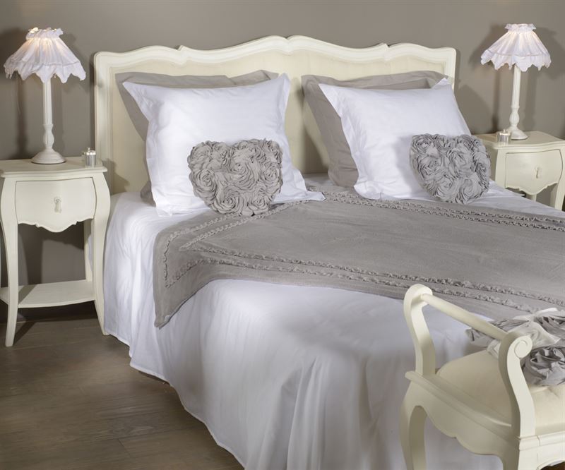 Banqueta Murano Blanco / tapizado capitone crudo  67 x 49 x 67 - Imagen 2