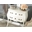 Comoda 2 cajones Murano blanco 80 x 40 x 80 - Imagen 1