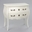 Comoda 2 cajones Murano blanco 80 x 40 x 80 - Imagen 2