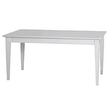 Mesa 160 x 90 x 75 extensible 220 en madera lacada blanco - Imagen 1