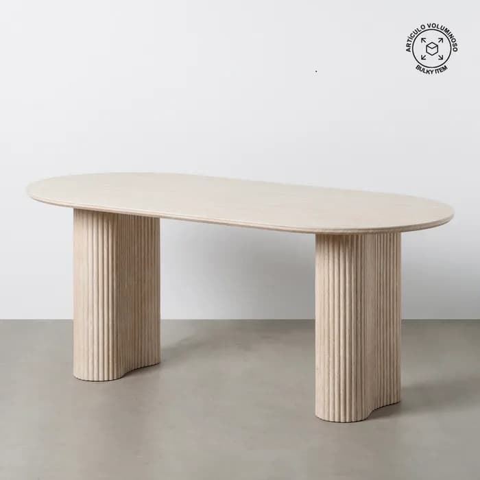 Mesa comedor BEIGE piedra sintética 180 x 90 x 76 (NUEVA ENTRADA 2º QUINCENA OCTUBRE) - Imagen 1