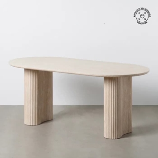 Mesa comedor BEIGE piedra sintética 180 x 90 x 76 (NUEVA ENTRADA 2º QUINCENA OCTUBRE) - Imagen 1