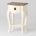 Mesita Celestine 1 cajón y balda blanco/madera 40 x 30 x 65 - Imagen 1