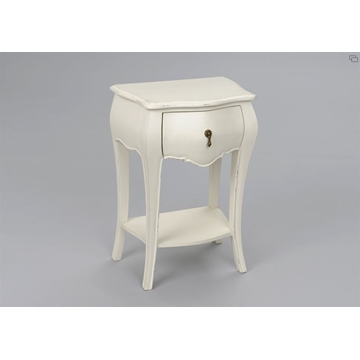 Mesita de noche Murano blanco 45 x 30 x 65 - Imagen 1