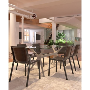 Pie mesa Vela 61,50 x 61,50 x 72,50 color Arena - Designed by FABRIZIO BATONI - ARCHIVOLTO - Imagen 2