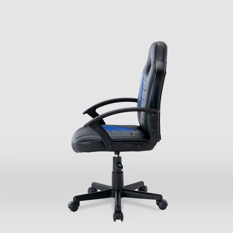 Silla gaming Zoe pata estrella 5 ruedas azul/negro - Imagen 3