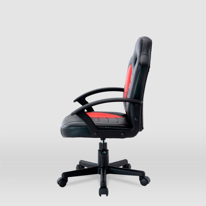 Silla gaming Zoe pata estrella 5 ruedas rojo/negro - Imagen 3