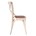 Silla inspiración Tonet de madera con asiento trenzado blanco roto acabado vintage - Imagen 2