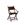 Silla Tarton plegable 56 x 53 x 90 madera y piel - Imagen 1