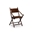 Silla Tarton plegable 56 x 53 x 90 madera y piel - Imagen 1
