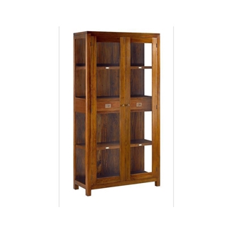 Vitrina Flamingo 2 cajones interiores y 3 estantes 100 x 40 x 190 - Imagen 1