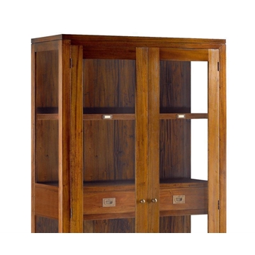 Vitrina Flamingo 2 cajones interiores y 3 estantes 100 x 40 x 190 - Imagen 2